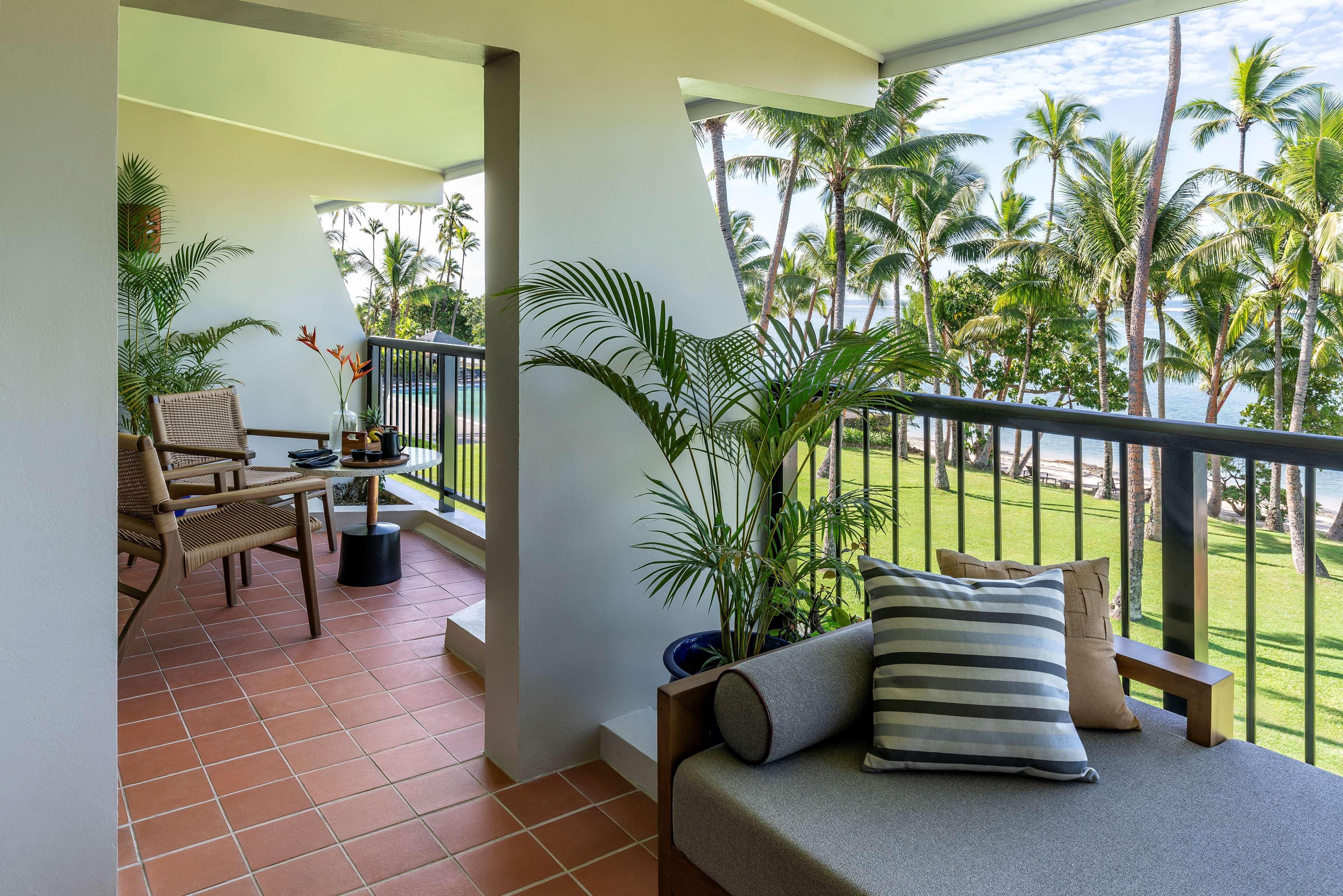 Shangri-La Yanuca Island, Fiji Voua Esterno foto A balcony at the resort
